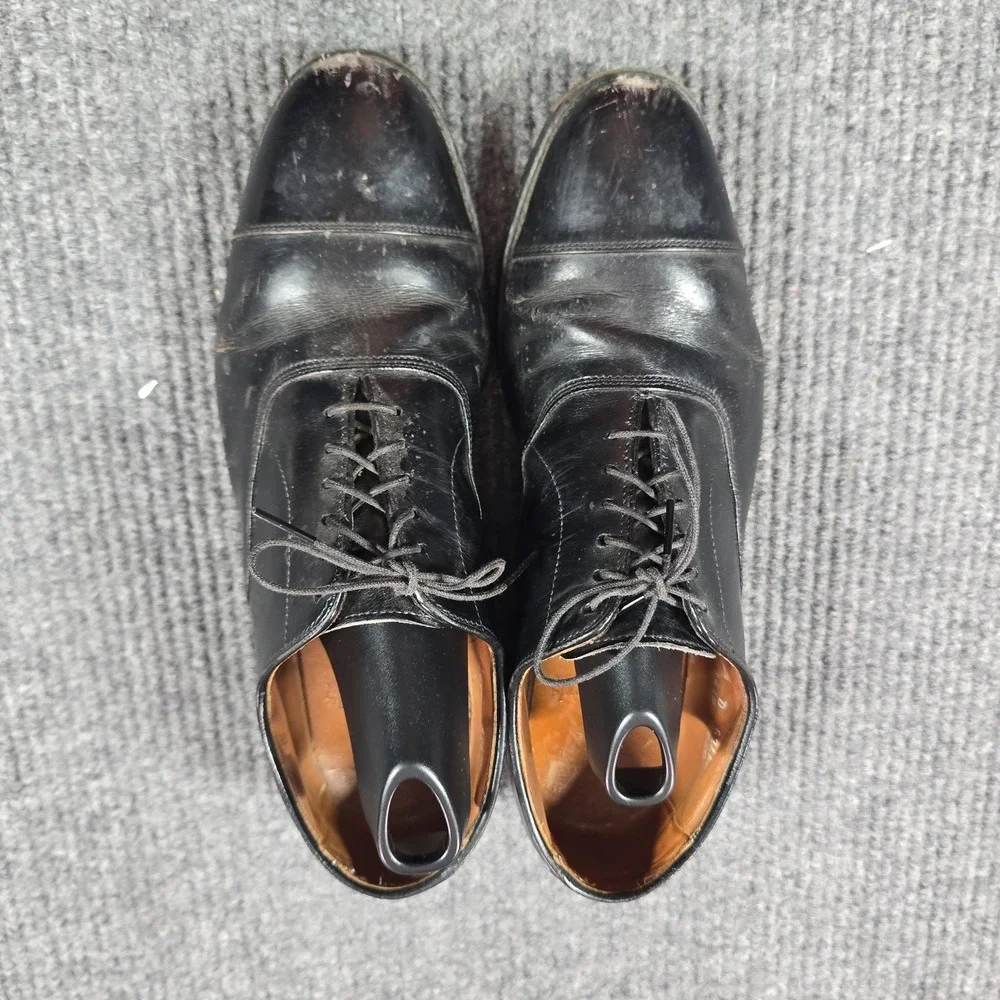 Allen Edmonds Shoes Mens Size 8.5‎ D Black Park Avenue Cap Toe Oxford Dress